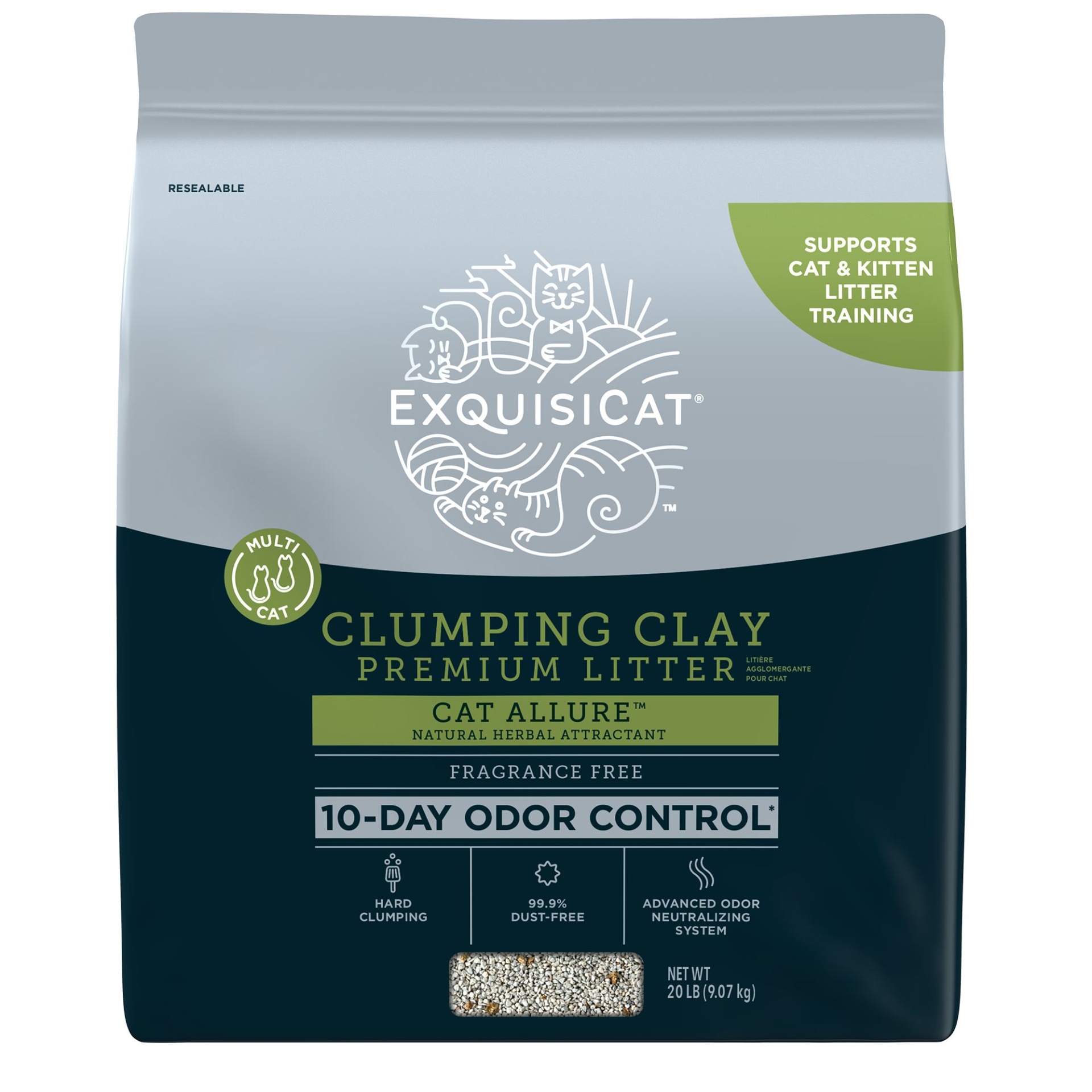 Exquisicat clumping shop clay litter