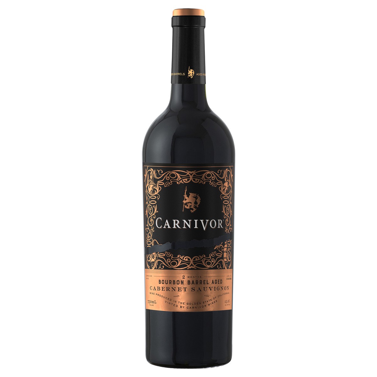 slide 4 of 4, Carnivor Wines Bourbon Barrel Aged Cabernet Sauvignon Red Wine, 750 ml