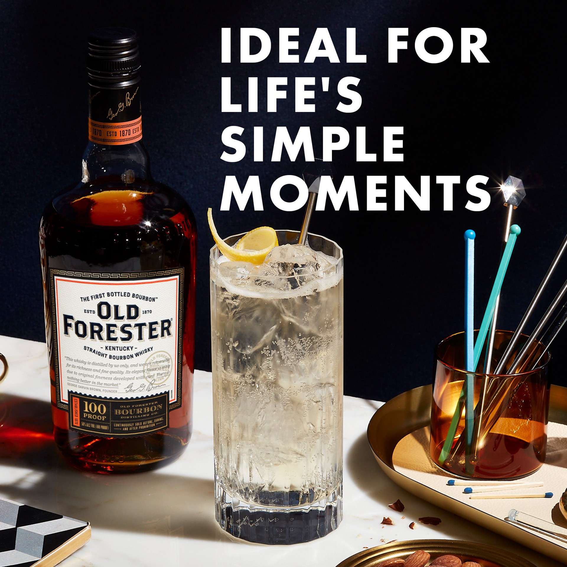 slide 9 of 9, Old Forester 100 Proof Kentucky Straight Bourbon Whisky, 750 mL Bottle, 100 Proof, 750 ml