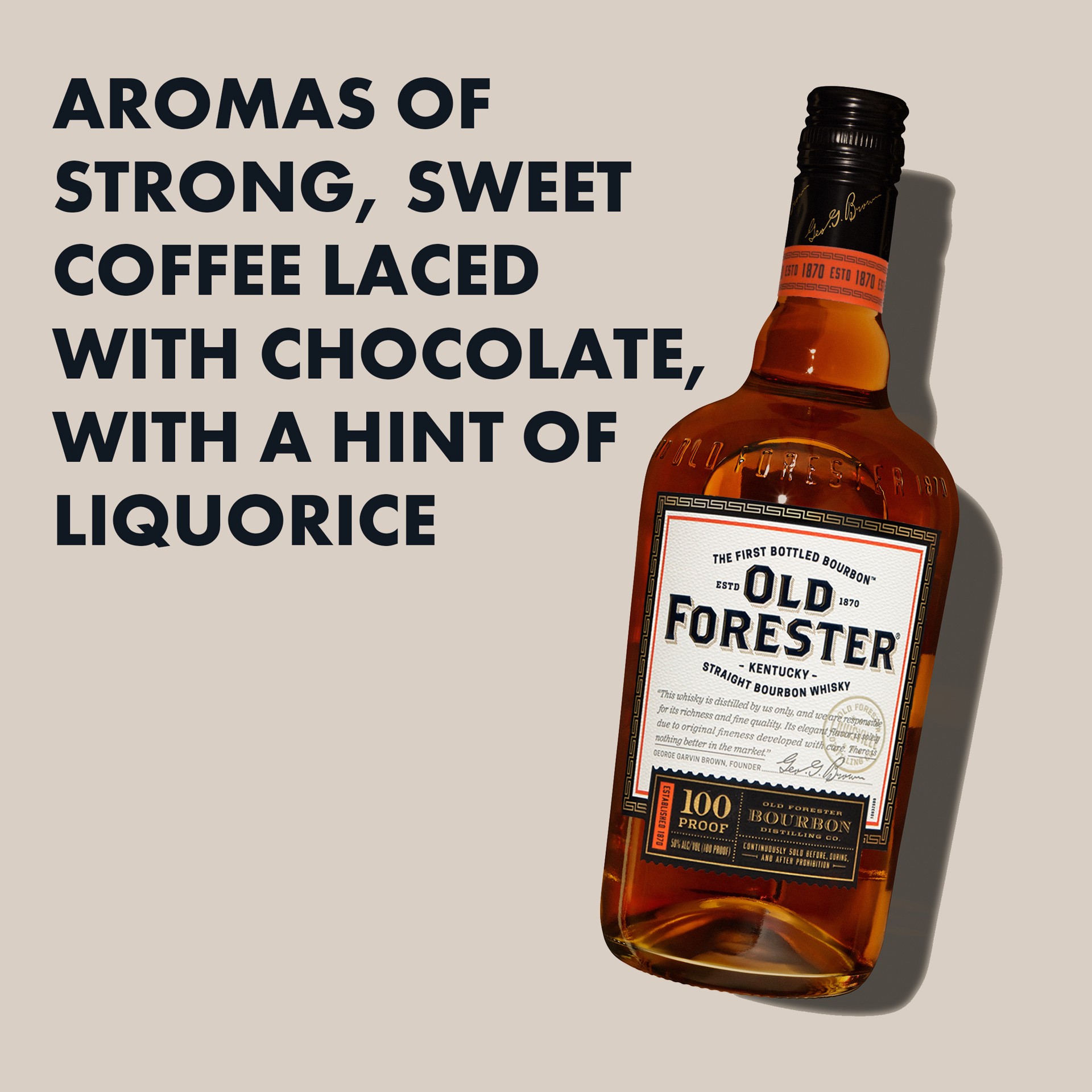 slide 4 of 9, Old Forester 100 Proof Kentucky Straight Bourbon Whisky, 750 mL Bottle, 100 Proof, 750 ml