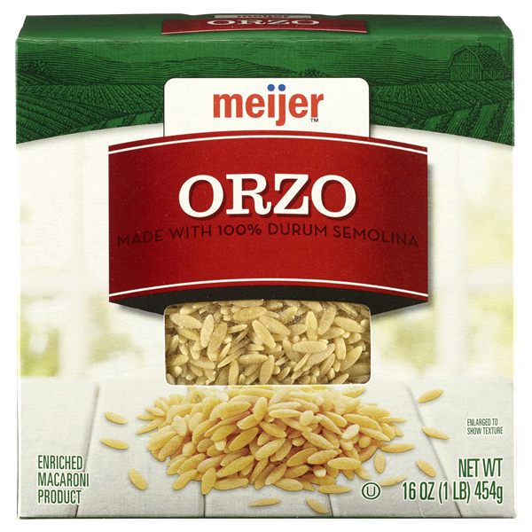slide 1 of 1, Meijer Pasta Orzo, 16 oz