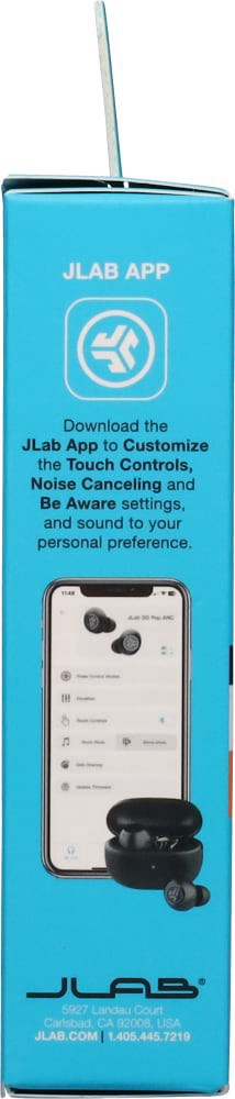 slide 4 of 5, JLab® Audio Go Pop ANC True Wireless Earbuds - Black, 1 ct