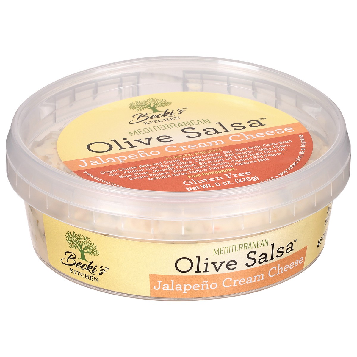 slide 4 of 9, Becki's Kitchen Cream Cheese Becki's Olive Salsa, 8 oz