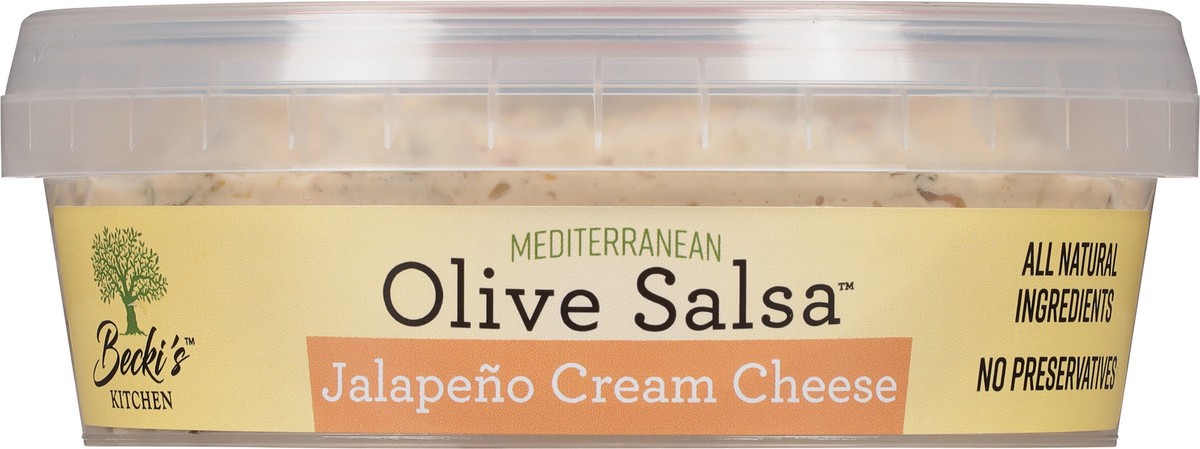 slide 7 of 9, Becki's Kitchen Cream Cheese Becki's Olive Salsa, 8 oz