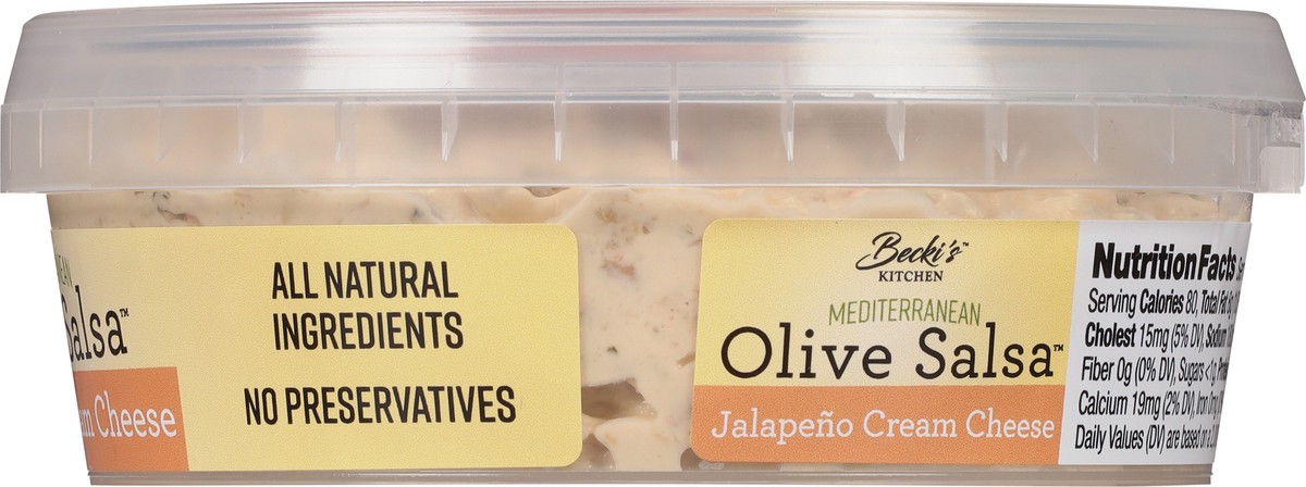 slide 5 of 9, Becki's Kitchen Cream Cheese Becki's Olive Salsa, 8 oz