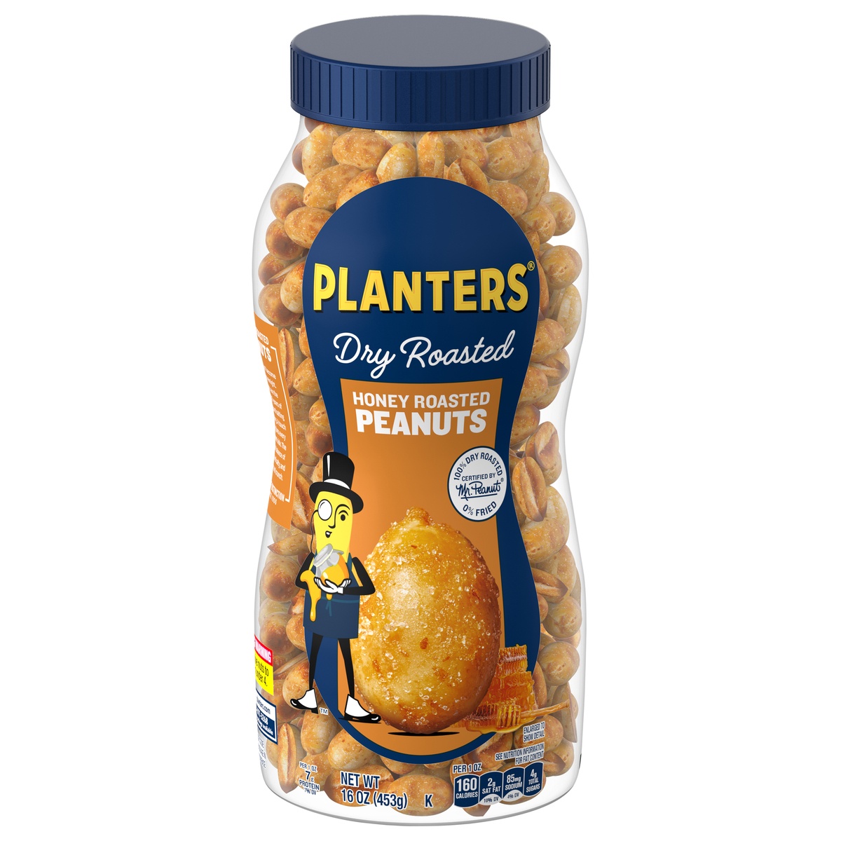 slide 1 of 13, Planters Honey Dry Roasted Peanuts - 16oz, 16 oz