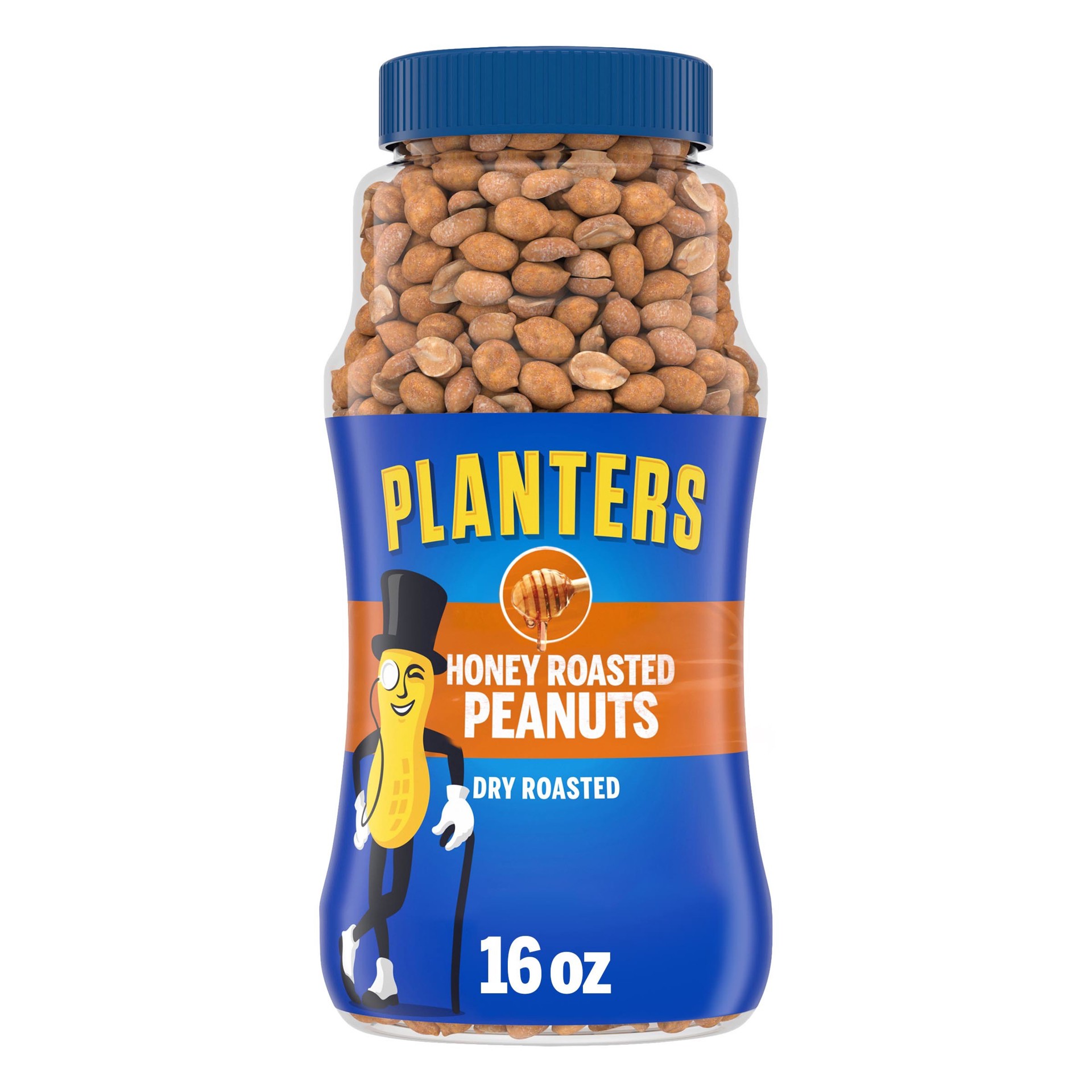slide 1 of 5, Planters Honey Dry Roasted Peanuts - 16oz, 16 oz