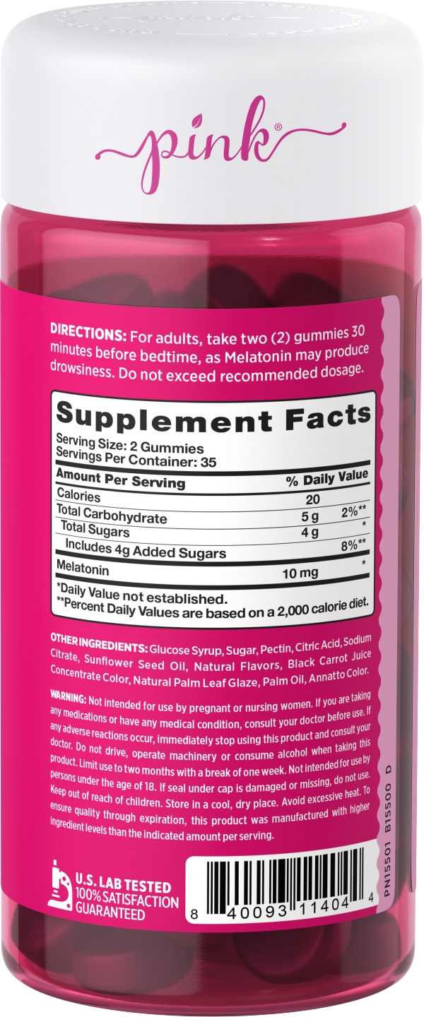 slide 6 of 13, Pink Beauty Rest Melatonin 10mg 70 Gummies, 70 ct