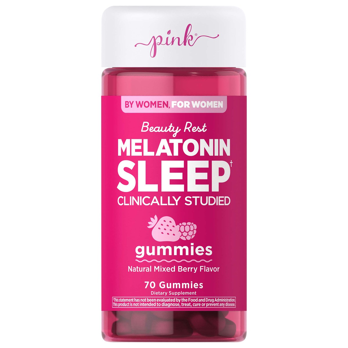 slide 1 of 13, Pink Beauty Rest Melatonin 10mg 70 Gummies, 70 ct