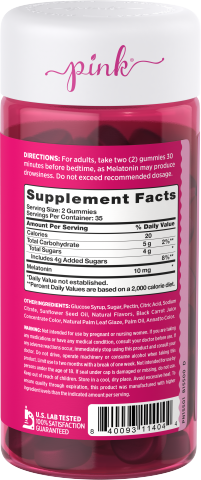 slide 5 of 13, Pink Beauty Rest Melatonin 10mg 70 Gummies, 70 ct