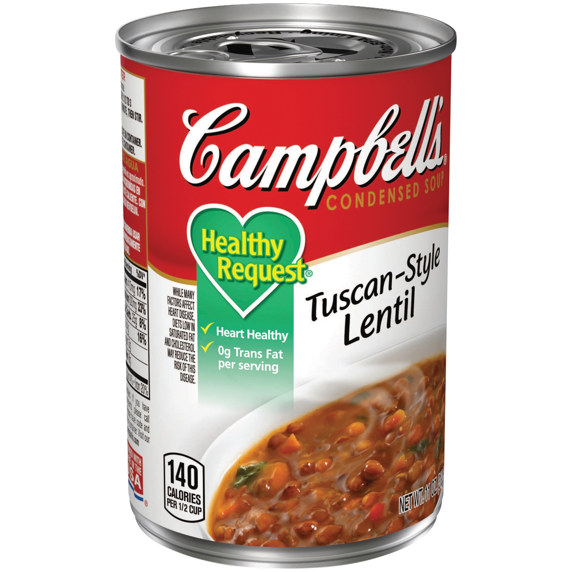 slide 1 of 1, Campbell's Condensed Healthy Request Tuscan-Style Lentil Soup, 11 oz