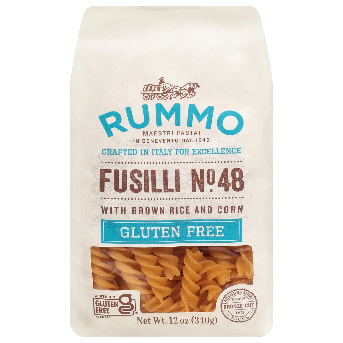 slide 4 of 4, Rummo No. 48 Gluten Free Fusilli 12 oz, 12 oz