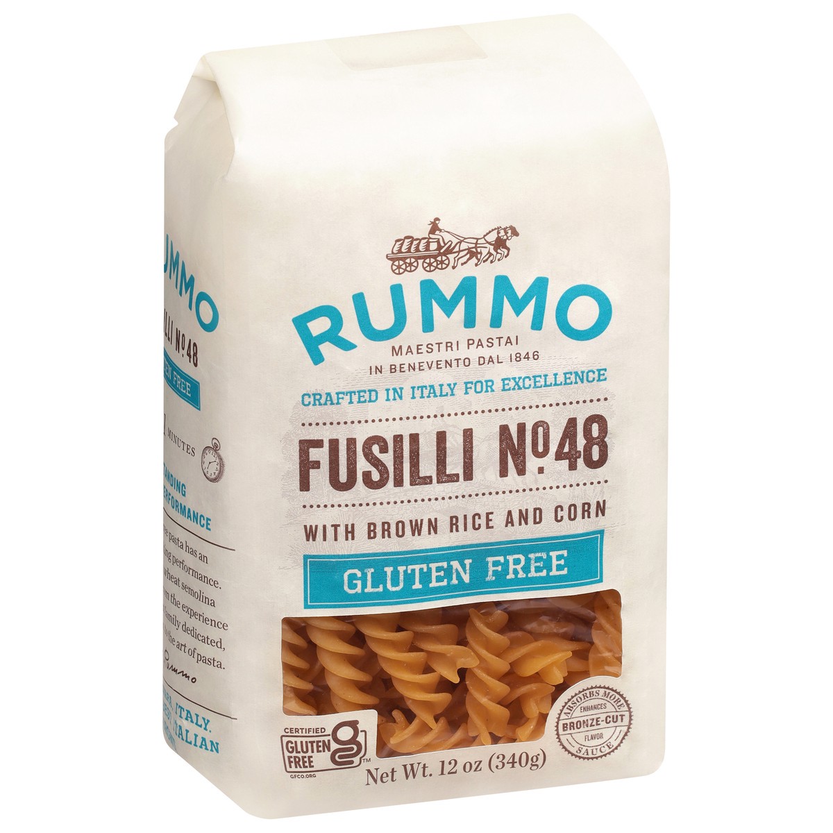 slide 3 of 4, Rummo No. 48 Gluten Free Fusilli 12 oz, 12 oz