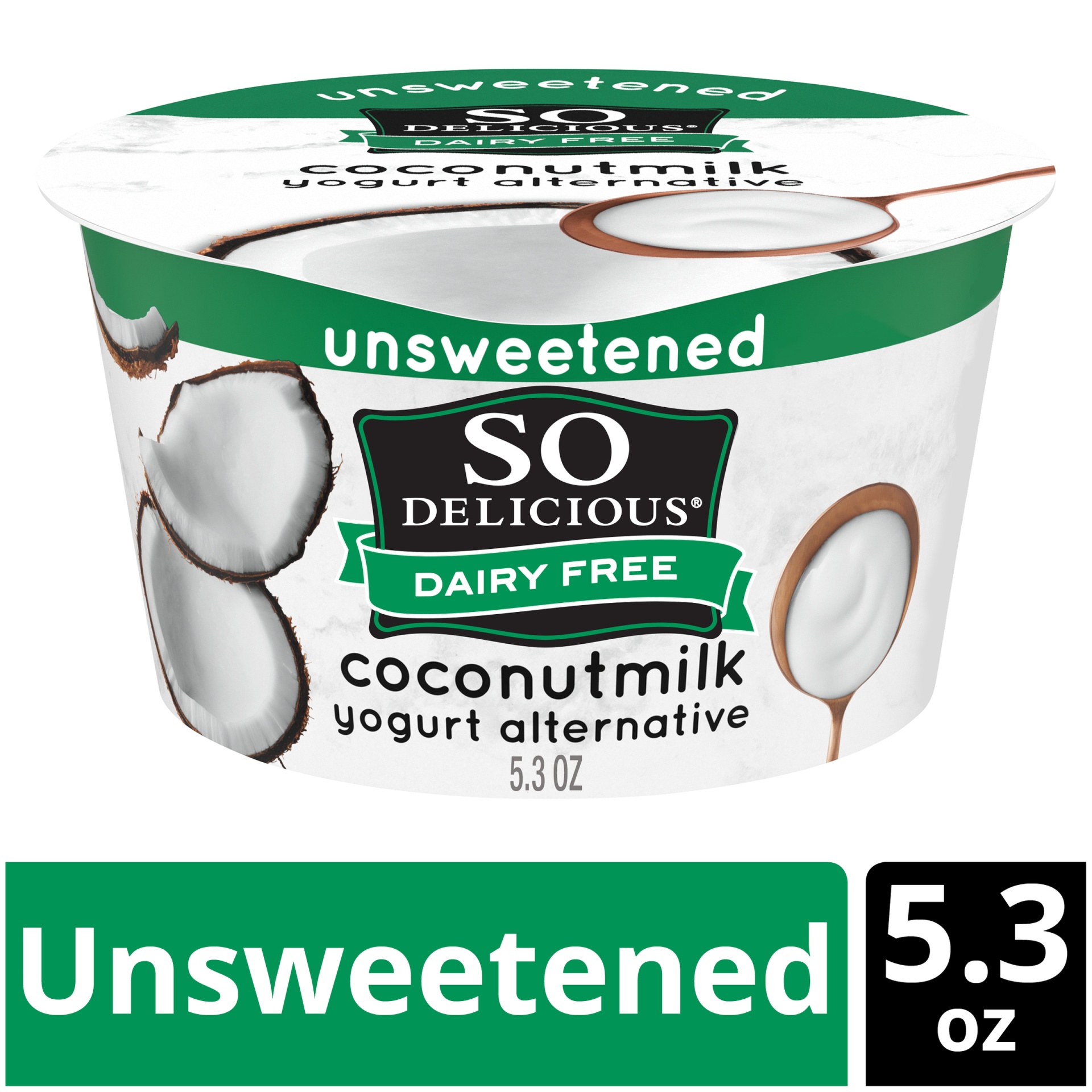 So delicious dairy free unsweetened plain coconut milk yogurt 5 3 oz