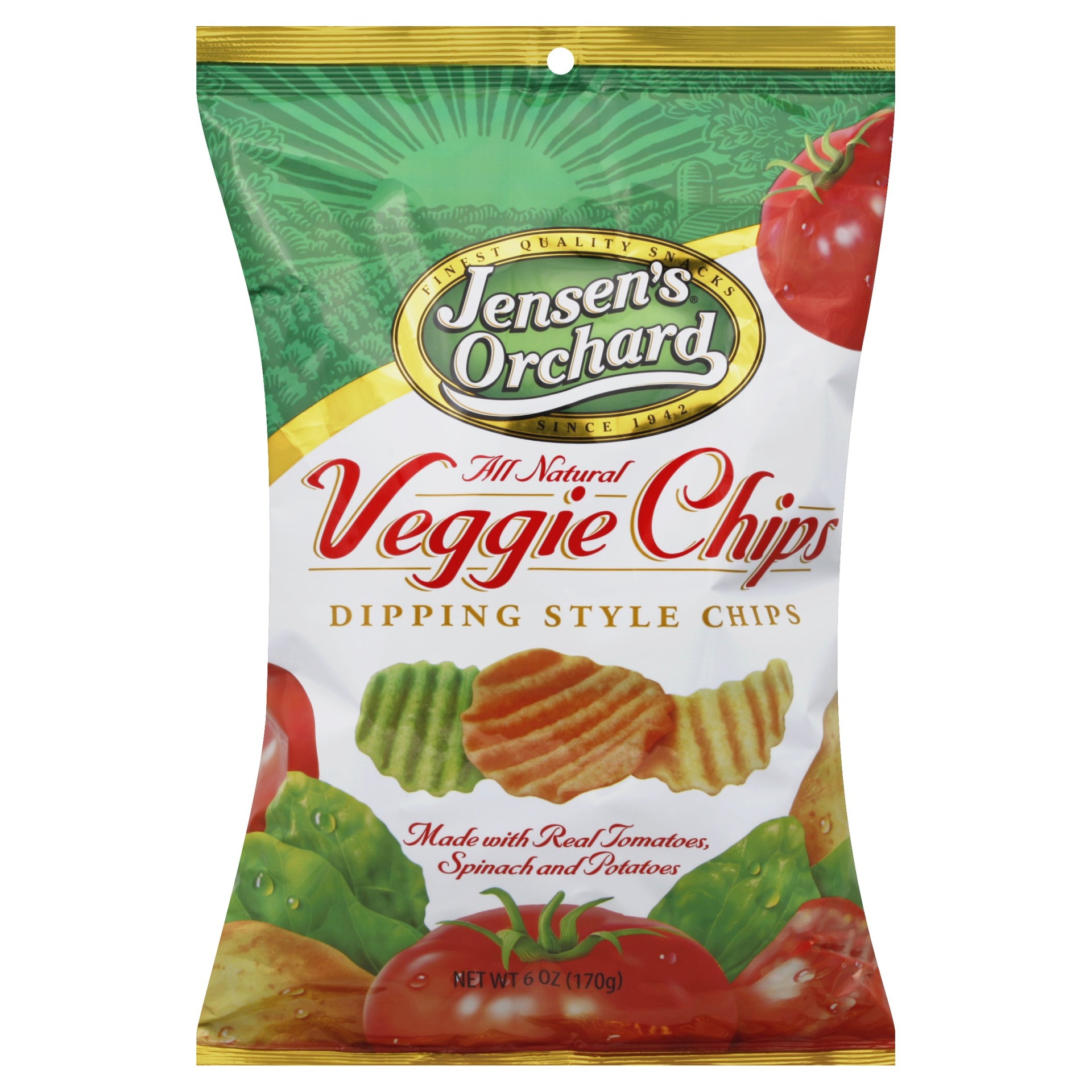 slide 1 of 6, Jensen's Orchard Veggie Chips, 6 oz
