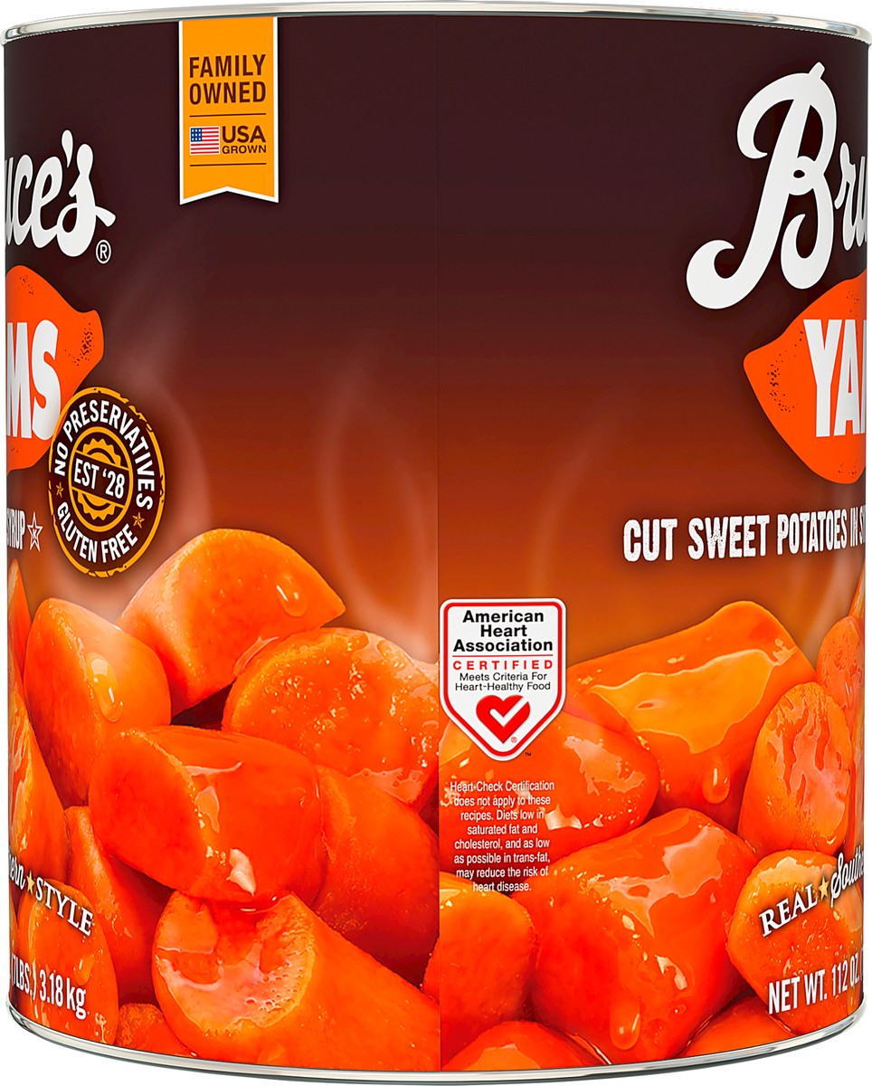 slide 7 of 7, Bruce's Yams Cut Sweet Potatoes In Syrup, 112 oz