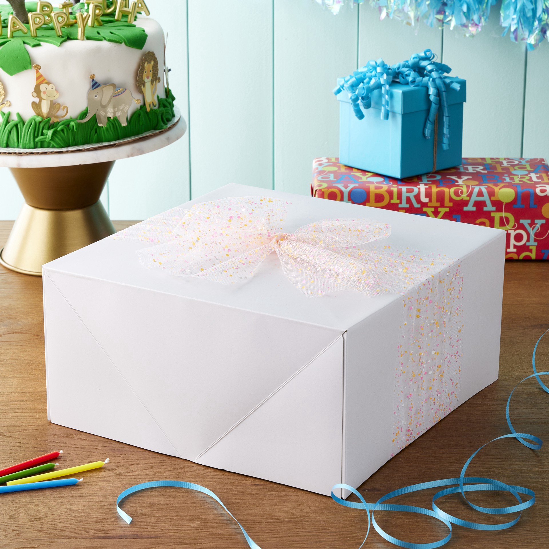 slide 2 of 5, 12" X 12" Cake Boxes By Celebrate It, 12 in x 12 in