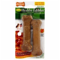 slide 1 of 1, Nylabone Healthy Edibles Bacon Flavor Wholesome Dog Chews, 1.5 oz