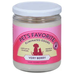Pet's Favorite Hand-Poured Very Berry Candle 12 oz