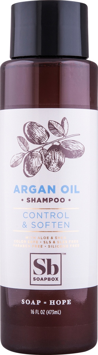 slide 6 of 8, Soapbox Control & Soften Argan Oil Shampoo, 16 fl oz