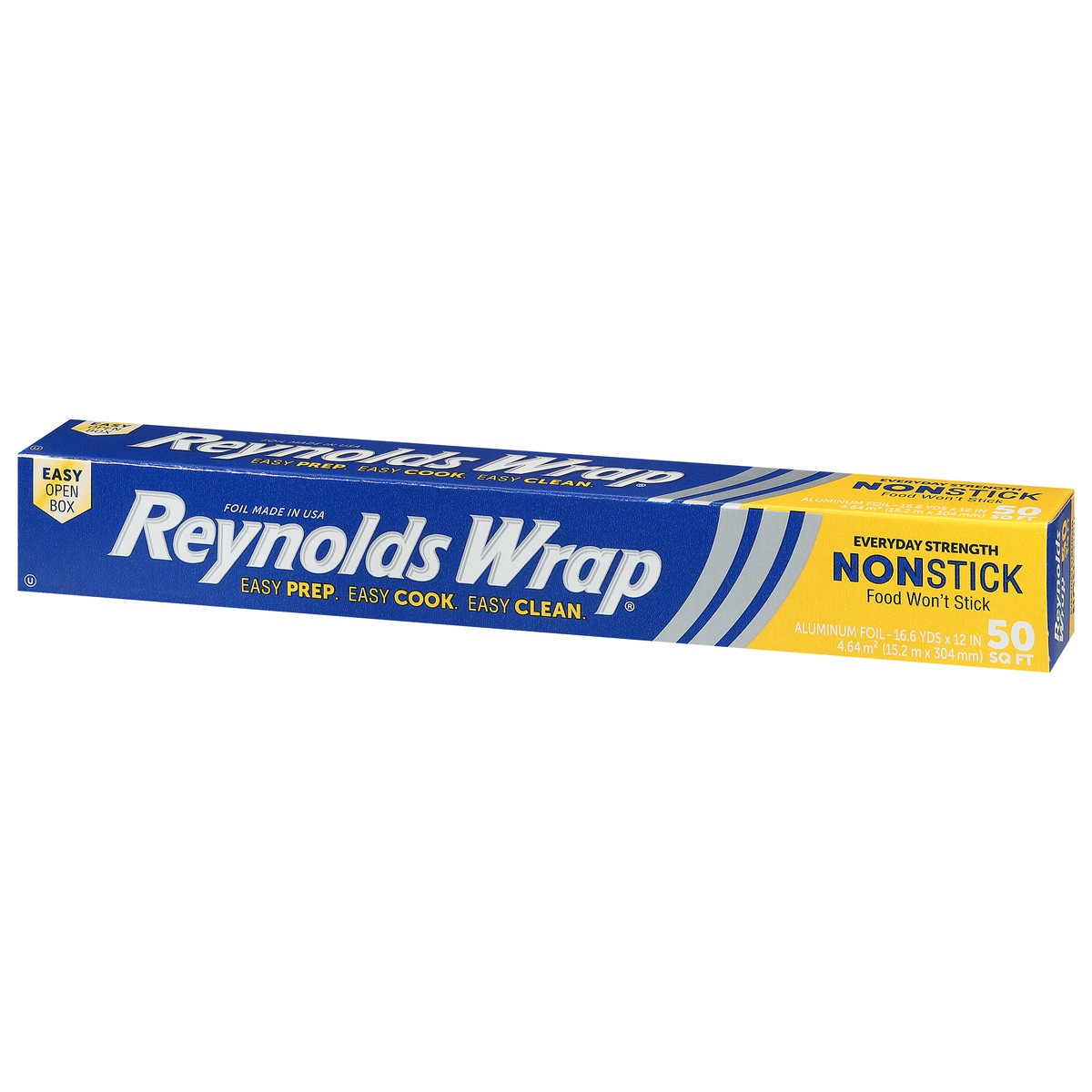 slide 2 of 4, Reynolds Wrap 50 Sq Ft Everyday Strength Nonstick Aluminum Foil 1 ea, 1 ct