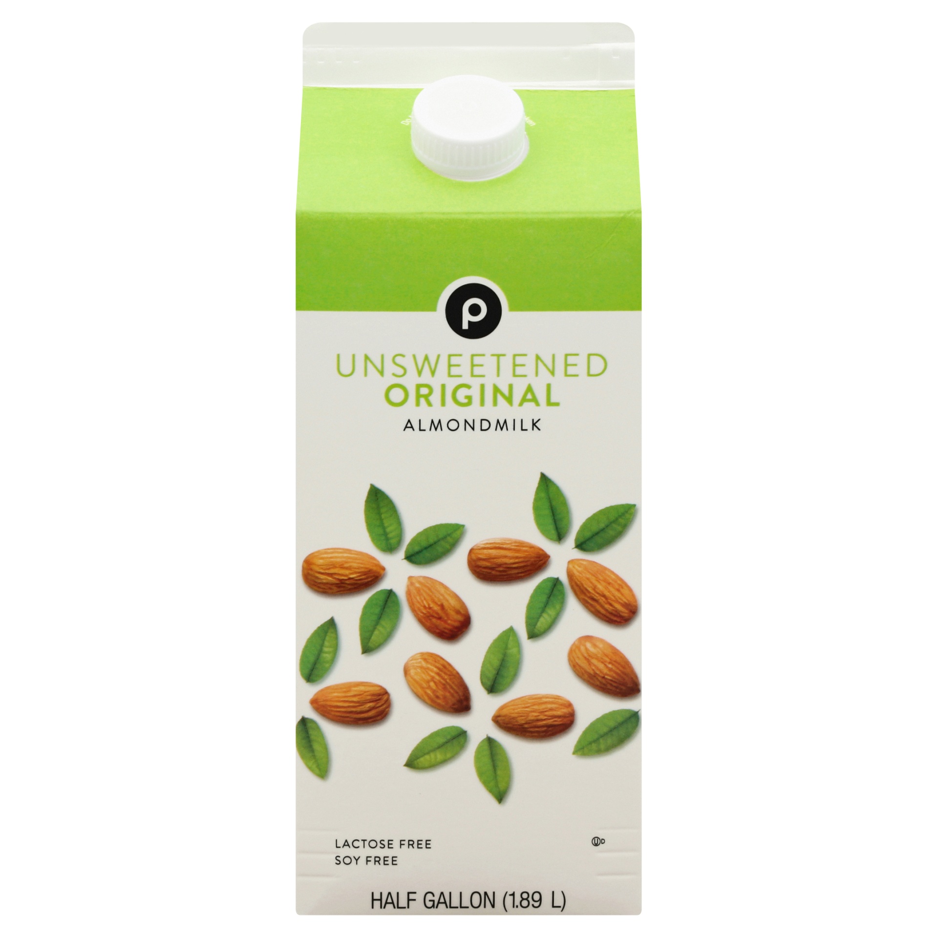 slide 1 of 1, Publix Unsweetened Original Almondmilk, 64 fl oz