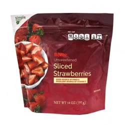 Hy-vee Freshly Frozen Unsweetened Sliced Strawberries