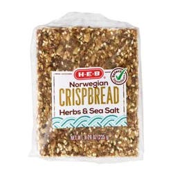 H-E-B Norwegian Crispbread - Herbs & Sea Salt
