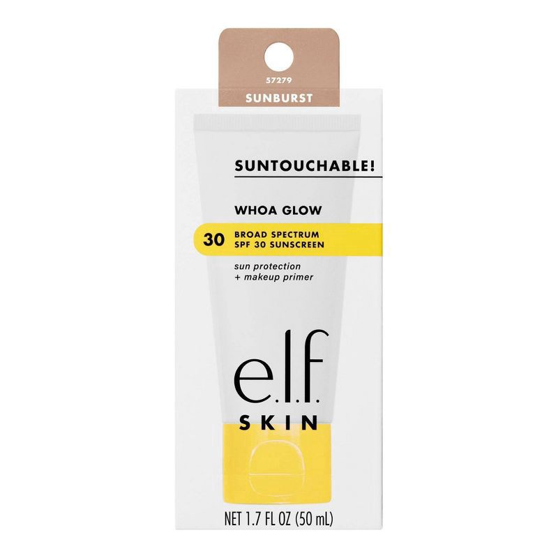 slide 10 of 12, e.l.f. Skin Sheer Bronze Shimmer Broad Spectrum SPF 30 Sun Protection + Makeup Primer 1.7 fl oz, 1.7 fl oz