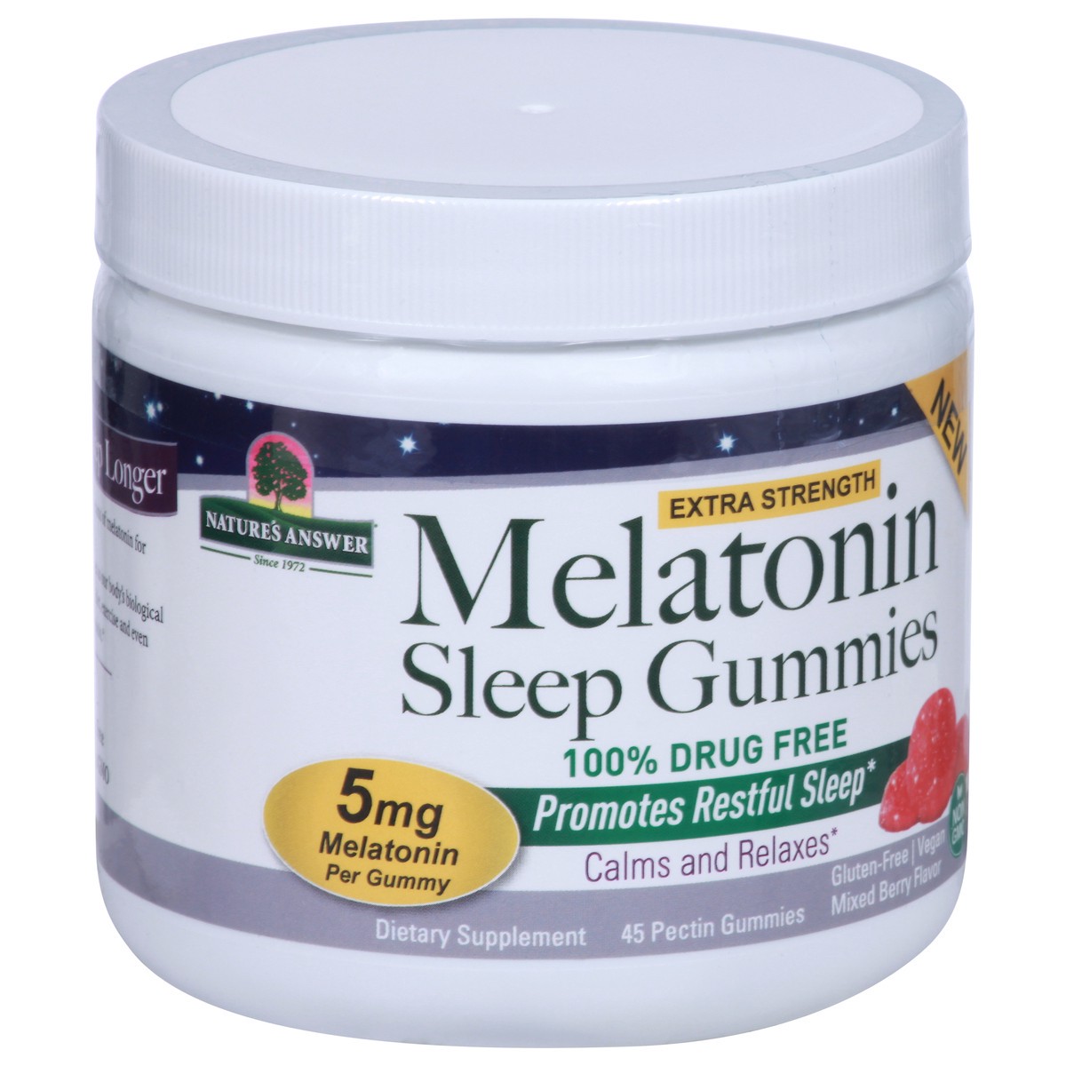 slide 2 of 9, Nature's Answer Melatonin Sleep Gummies - Mixed Berry, 45 ct
