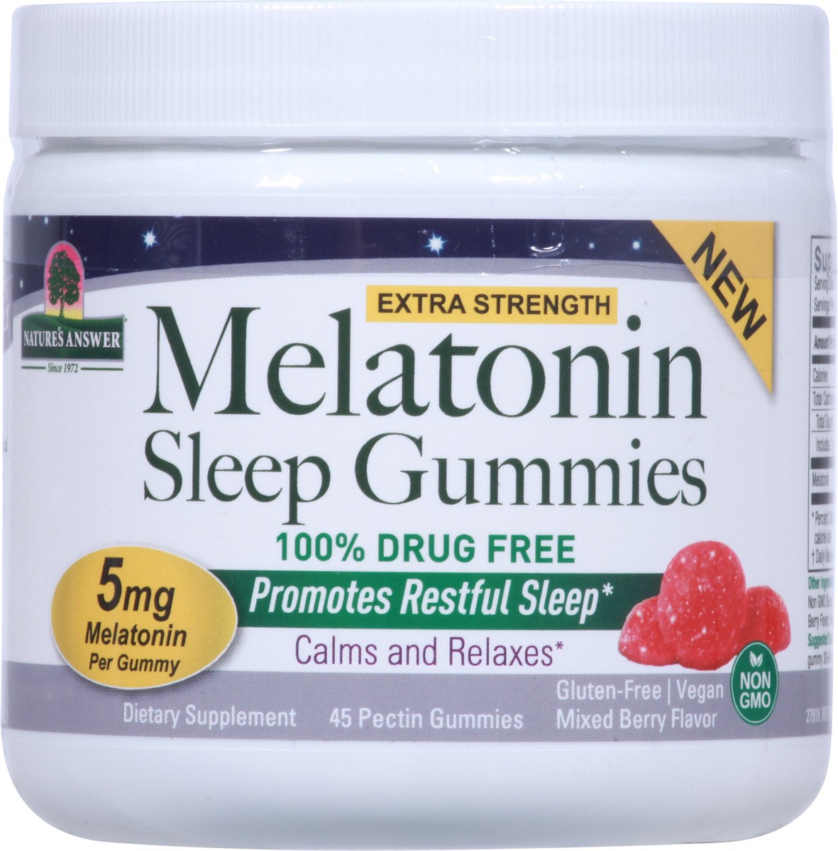 slide 3 of 9, Nature's Answer Melatonin Sleep Gummies - Mixed Berry, 45 ct