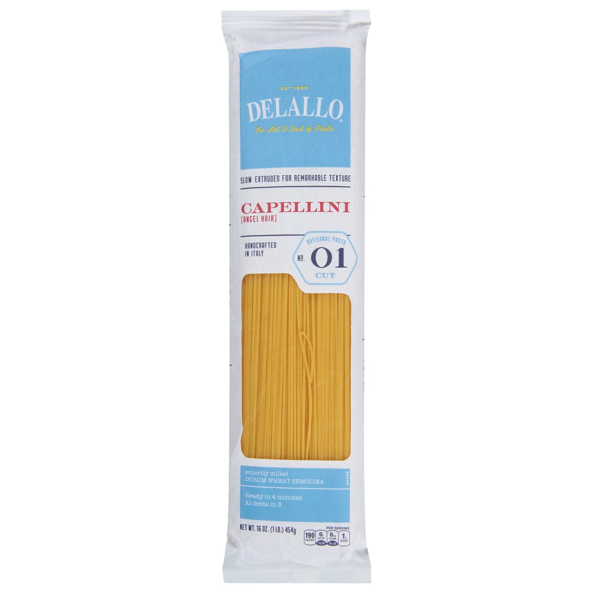 slide 1 of 9, Delallo Capellini, 16 oz