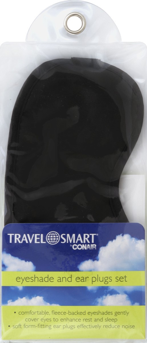 slide 1 of 2, Travel Smart Eye Mask with Ear Plugs Set, 1 ct