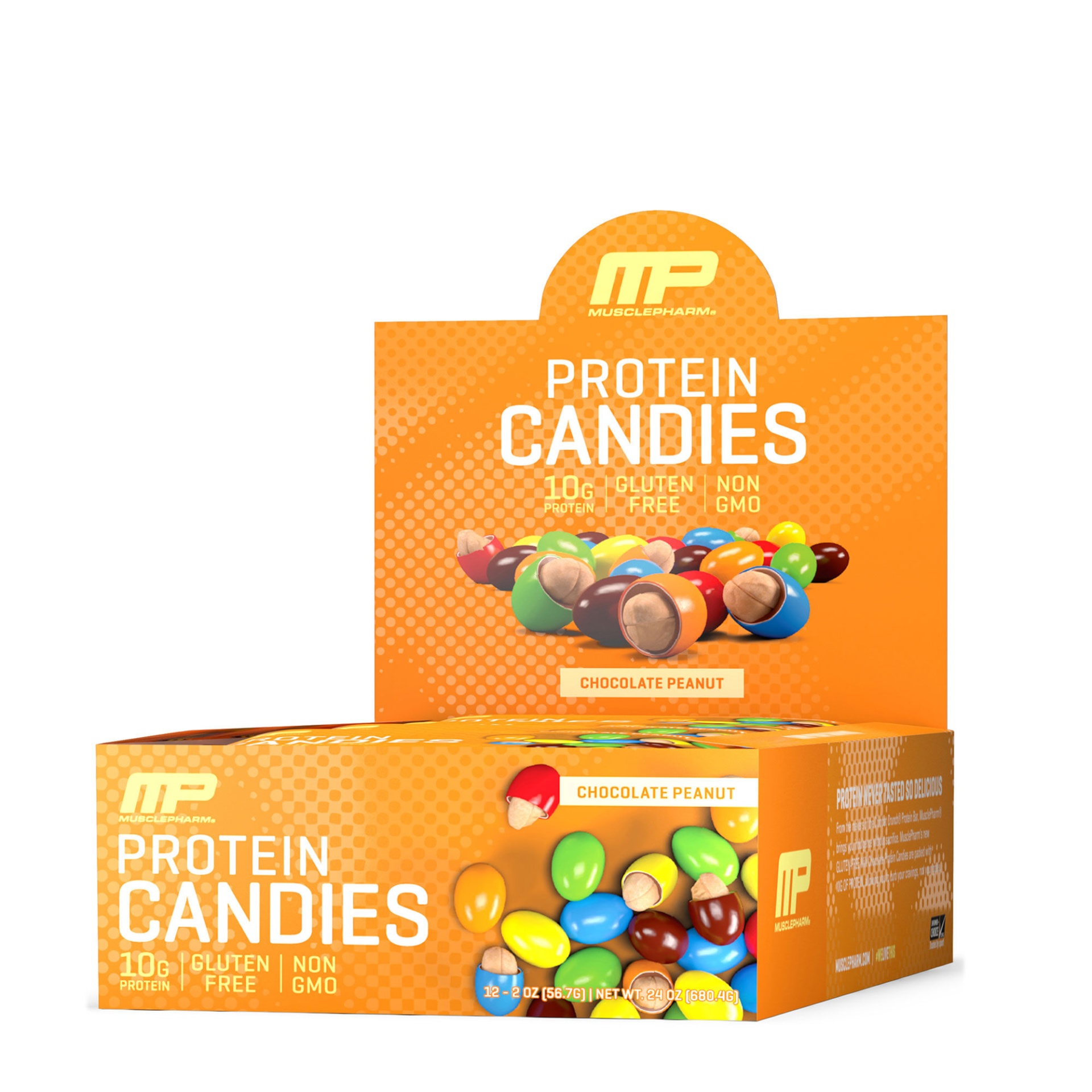 slide 1 of 1, MusclePharm Protein Candies - Chocolate Peanut, 12 ct