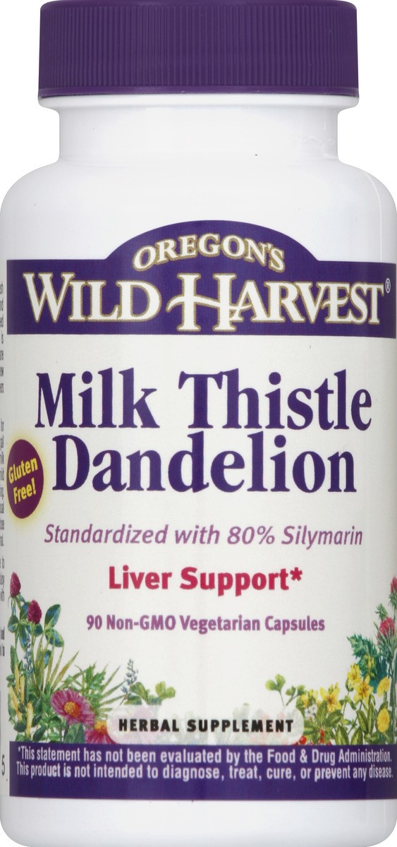 slide 1 of 1, Oregon's Wild Harvest Dandelion Milk Thistle, 90 ct