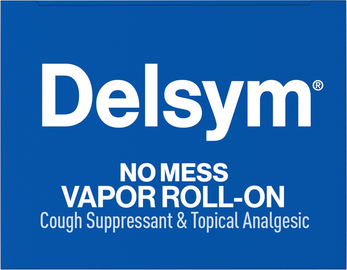 slide 9 of 13, Delsym Chest Rub No Mess Vapor Roll-On, 1.76 oz