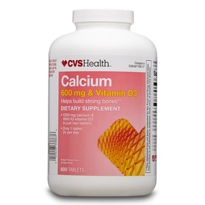 slide 1 of 1, CVS Health Calcium Vitamin D3 Tablets, 600 ct; 600 mg