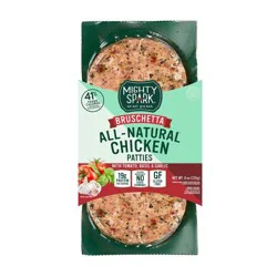 Mighty Spark Tomato, Basil & Garlic Chicken Patties 8 oz