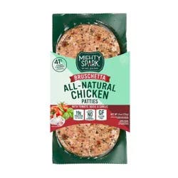 Mighty Spark Tomato, Basil & Garlic Chicken Patties 8 oz