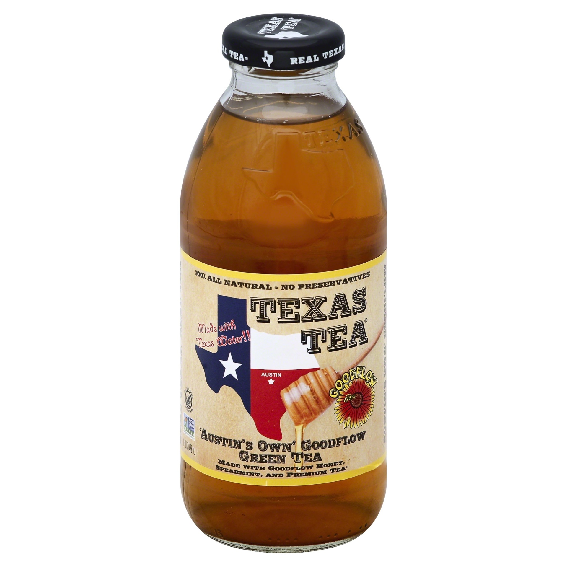 slide 1 of 4, Texas Tea Green Tea 16 oz, 16 oz