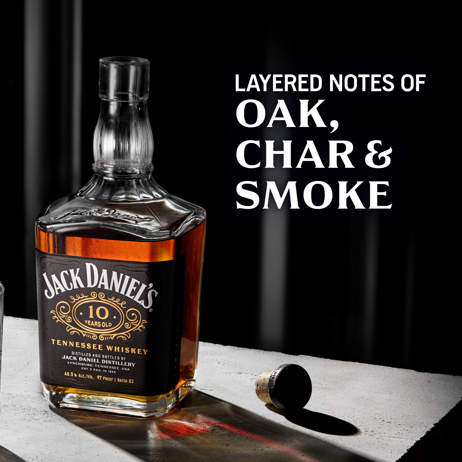 slide 4 of 7, Jack Daniel's Jack Daniel''s 10-Years-Old Tennessee Whiskey Batch 4 700mL 97 Proof, 700 ml