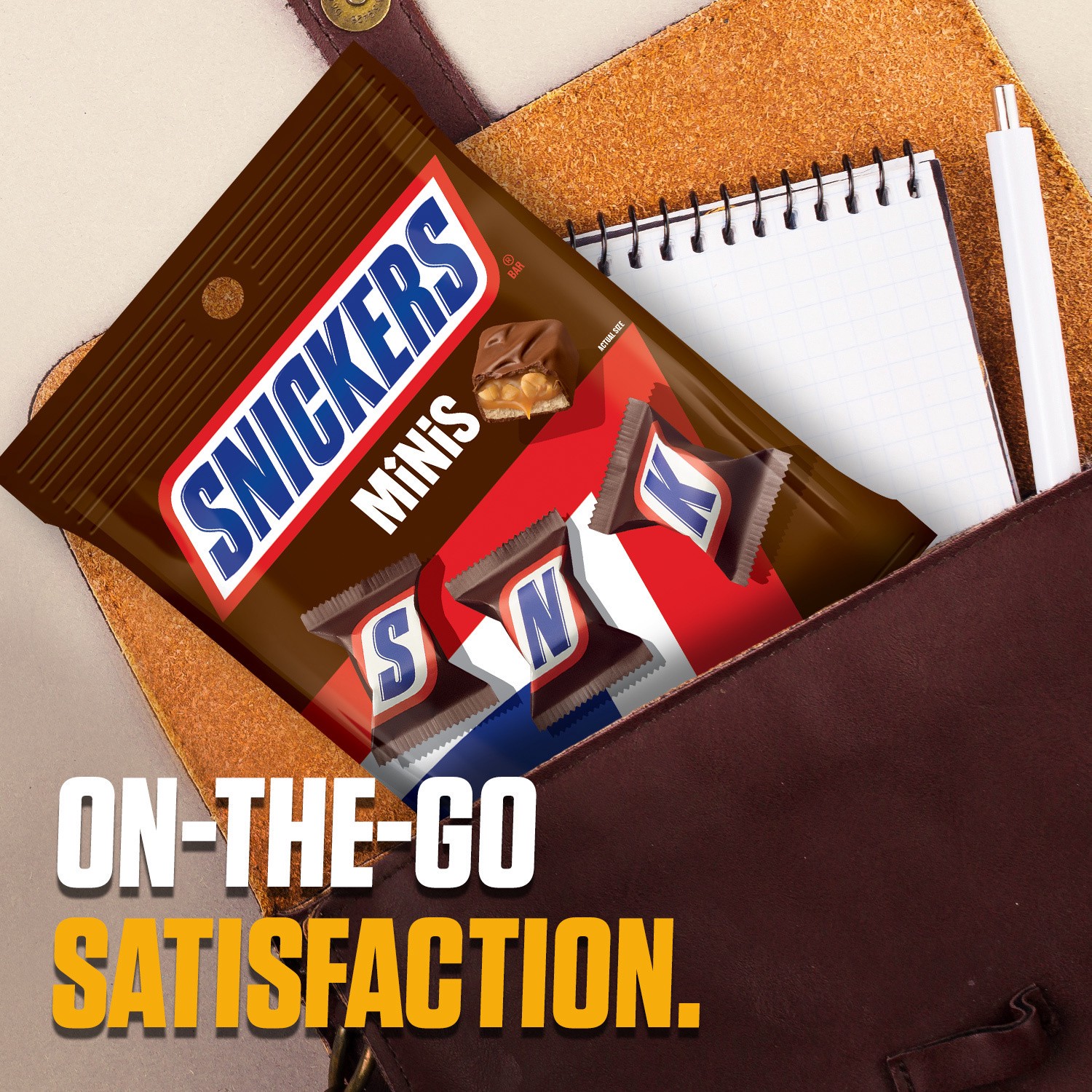 slide 7 of 8, SNICKERS Minis Size Chocolate Candy Bars, 2.86 oz. Bag, 2.86 oz