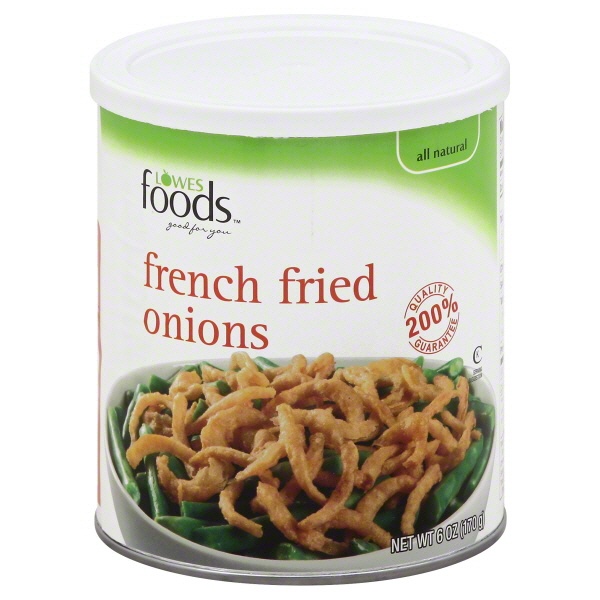 slide 1 of 1, Lowes Foods French Fried Onions, 6 oz