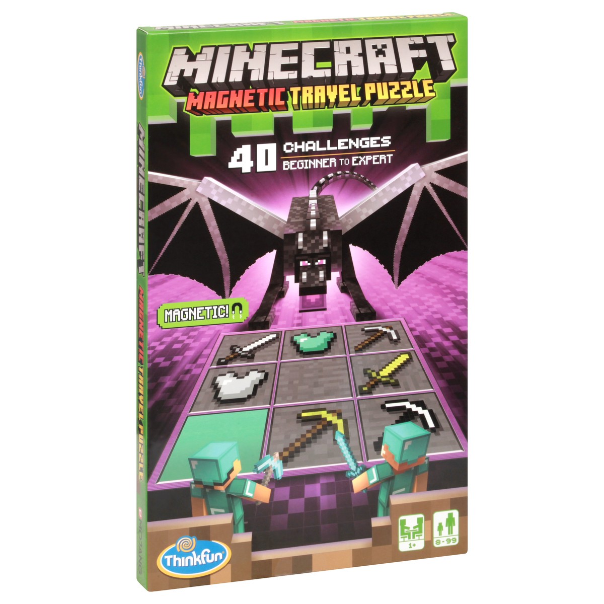 slide 2 of 10, ThinkFun Minecraft Magnetic Travel Puzzle 1 ea, 1 ea
