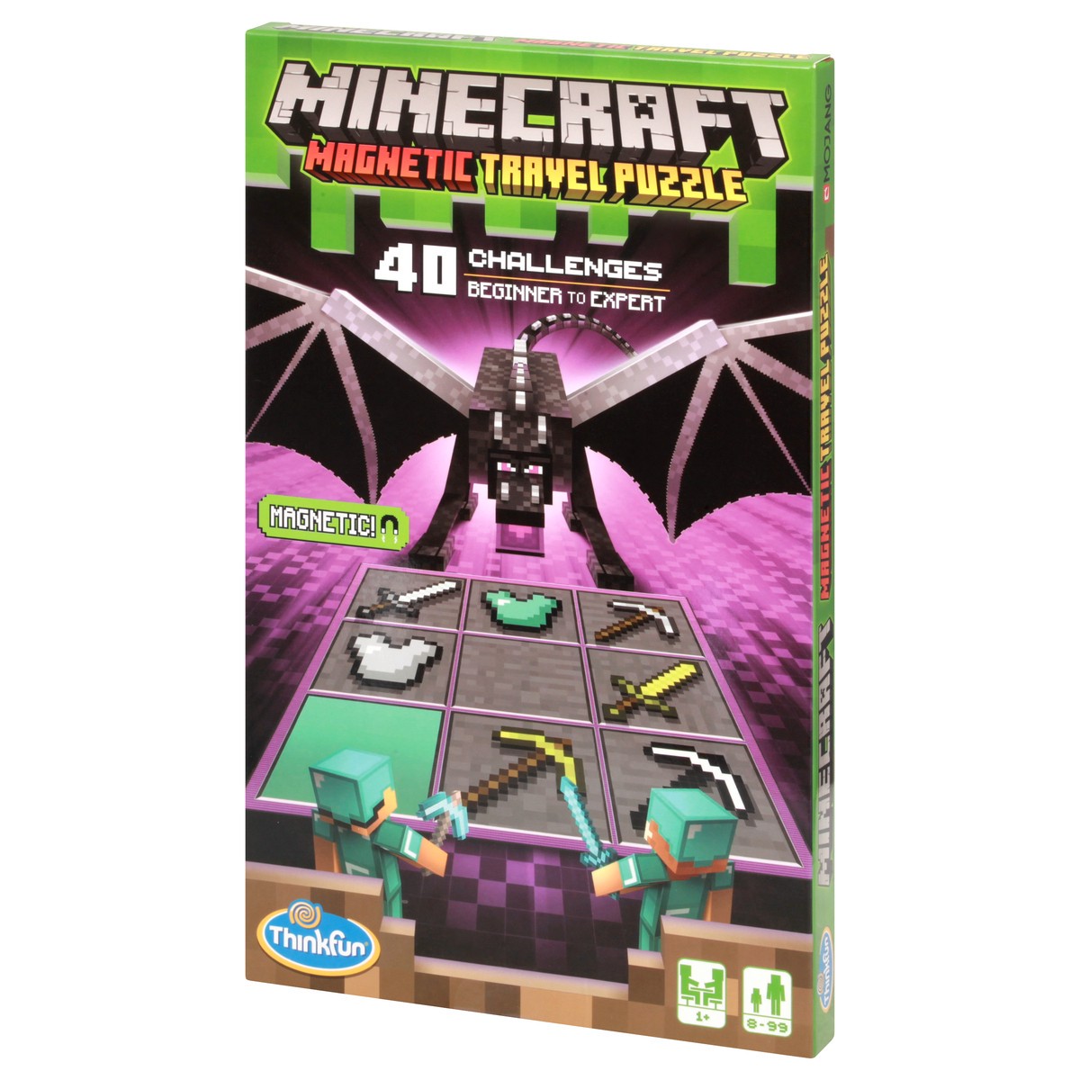 slide 9 of 10, ThinkFun Minecraft Magnetic Travel Puzzle 1 ea, 1 ea