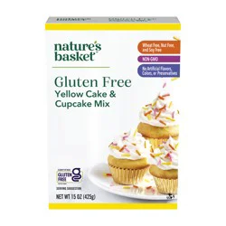 Nature's Basket Yellow Cake & Cupcake Mix, Gluten Free - 16 oz