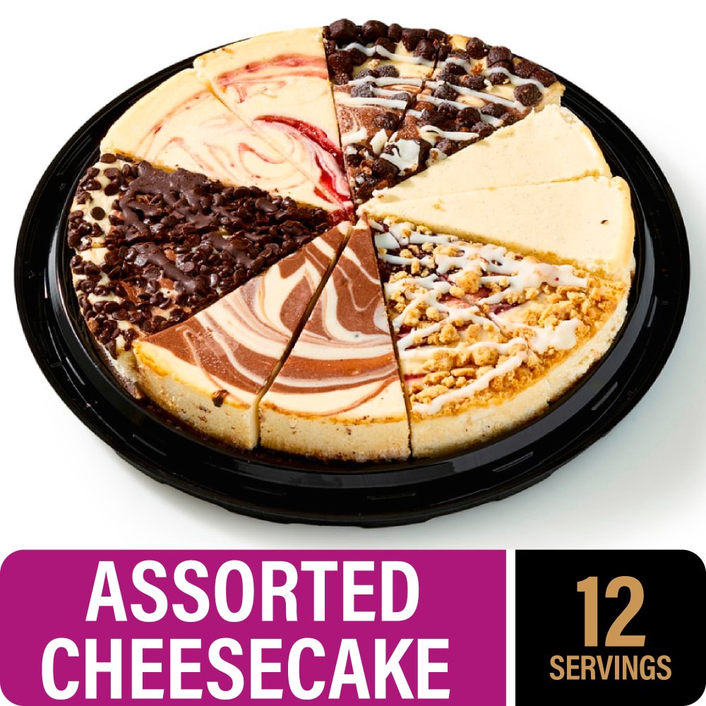 slide 1 of 4, Private Selection Assorted Creamstyle Cheesecake, 40 oz