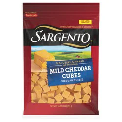 Sargento Mild Natural Cheddar Cheese Cubes, 16 oz.