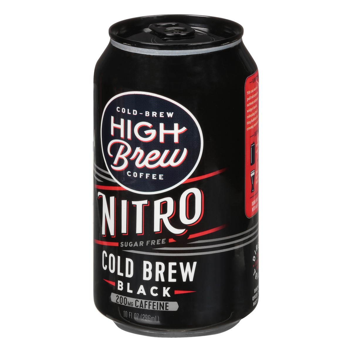 slide 4 of 9, High Brew Coffee Cold-Brew Nitro Sugar Free Black Coffee - 10 oz, 12 oz