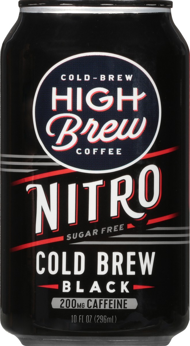 slide 3 of 9, High Brew Coffee Cold-Brew Nitro Sugar Free Black Coffee - 10 oz, 12 oz